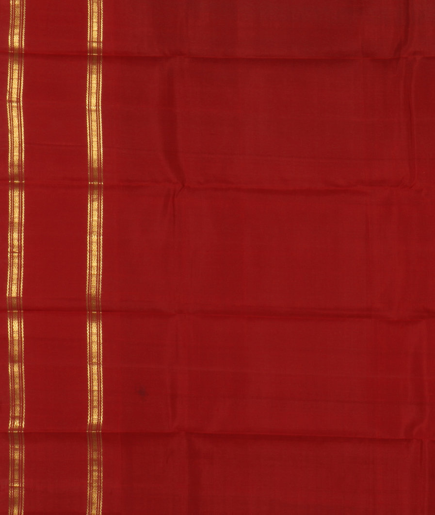 Green Handwoven Kanjivaram Silk Saree T4042403