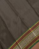 Greenish Beige Printed Kanjivaram Silk Saree T3992323