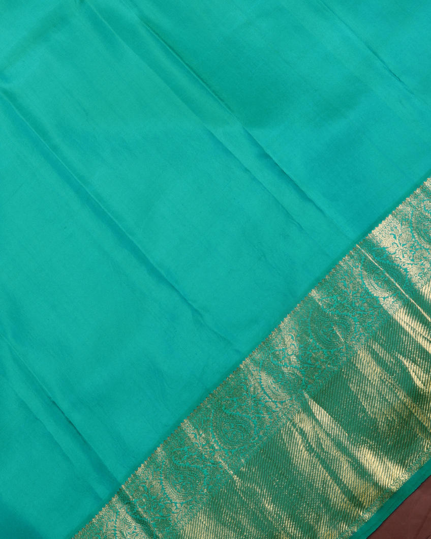 White Printed Kanjivaram Silk Saree T4072843