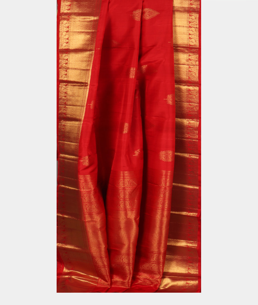 Red Handwoven Kanjivaram Silk Saree T3976902