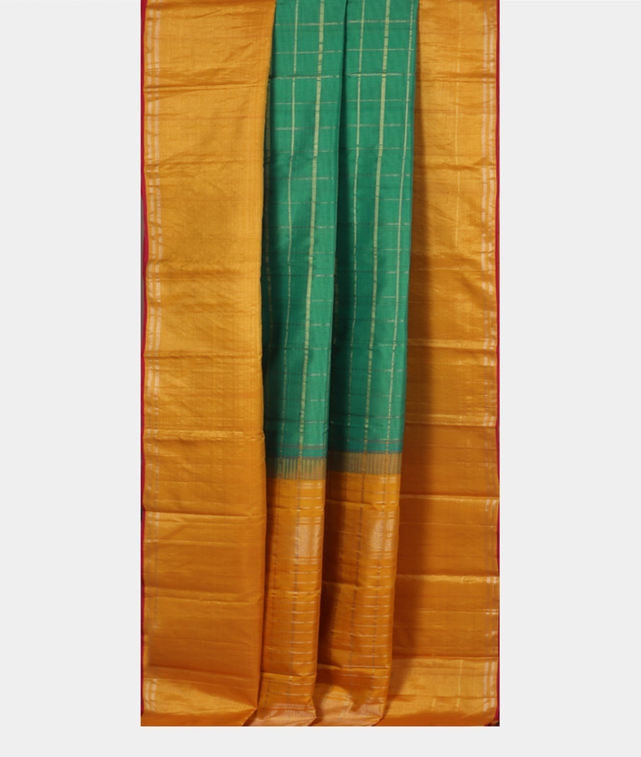 Green Handwoven Kanjivaram Silk Saree T3203692