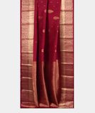 Reddish Pink Handwoven Kanjivaram Silk Saree T3733342