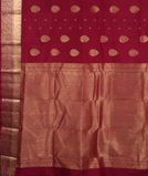 Reddish Pink Handwoven Kanjivaram Silk Saree T3733344