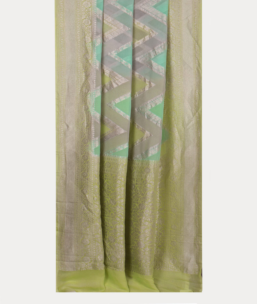 Multicolour Banaras Georgette Silk Saree T3769142