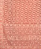 Peach Georgette Silk Embroidery Saree T4228424