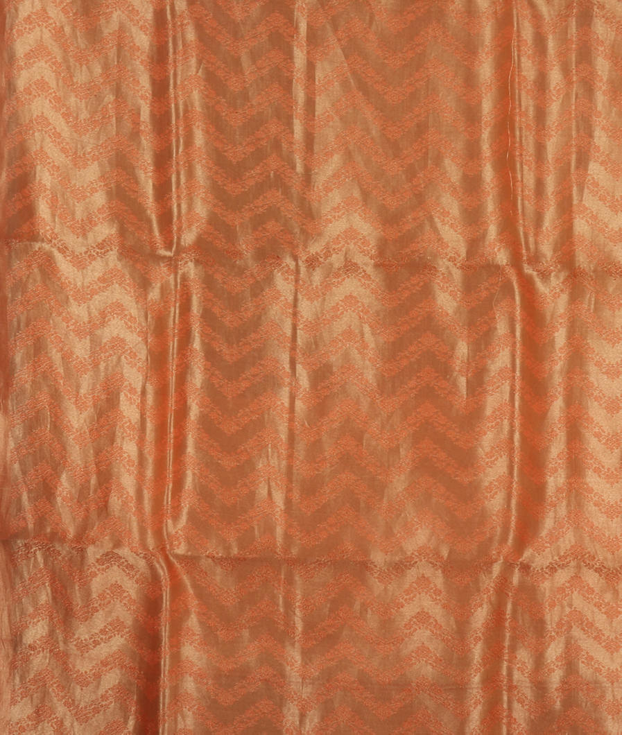 Peach Woven Tissue Organza Saree T1568533
