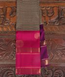 Black and Grey Handwoven Kanjivaram Silk Saree T4213311