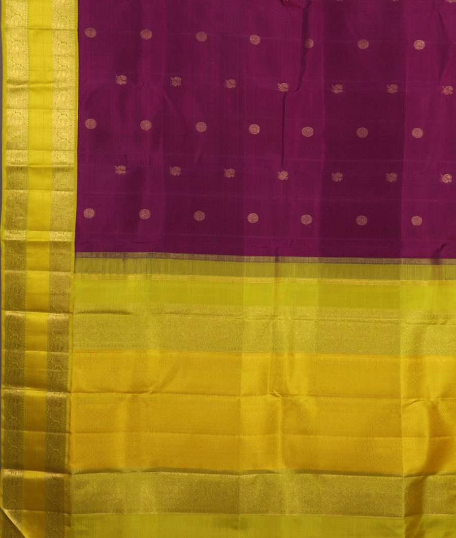 Purple Handwoven Kanjivaram Silk Saree T3922454