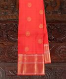 Orange Handwoven Kanjivaram Silk Saree T3897721