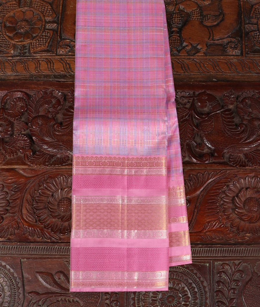 Multicolour Handwoven Kanjivaram Silk Saree T416067-image