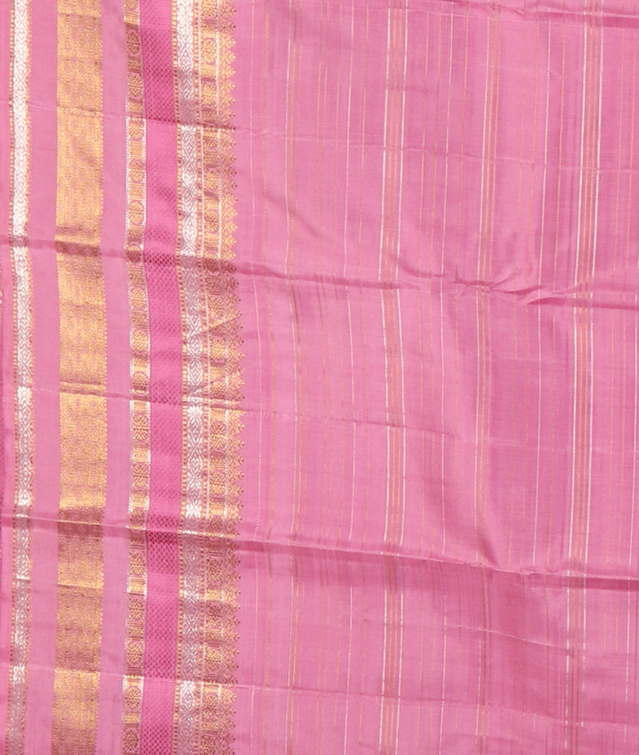 Multicolour Handwoven Kanjivaram Silk Saree T4160673