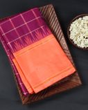 Purple Handwoven Kanjivaram Silk Saree T4227981