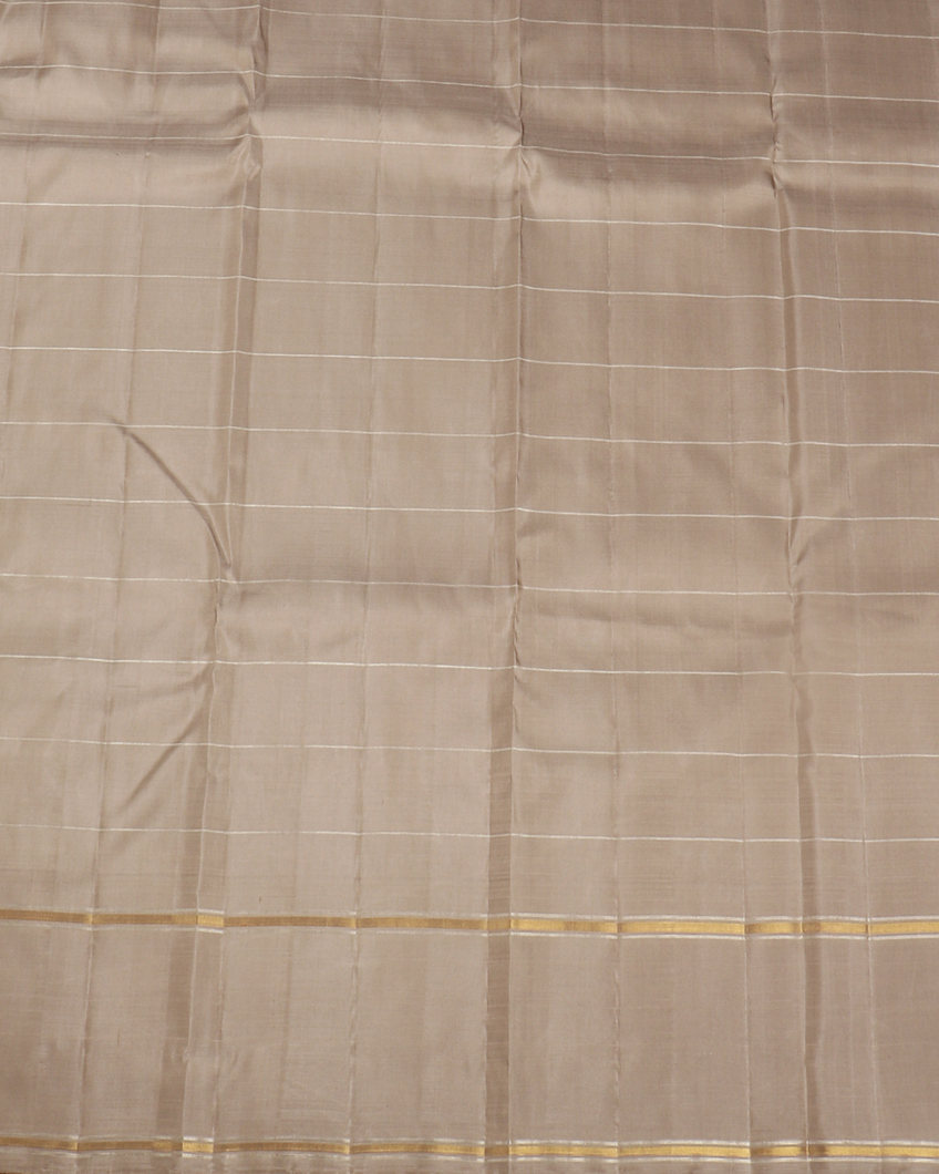 Yellow Handwoven Kanjivaram Silk Saree T4227953