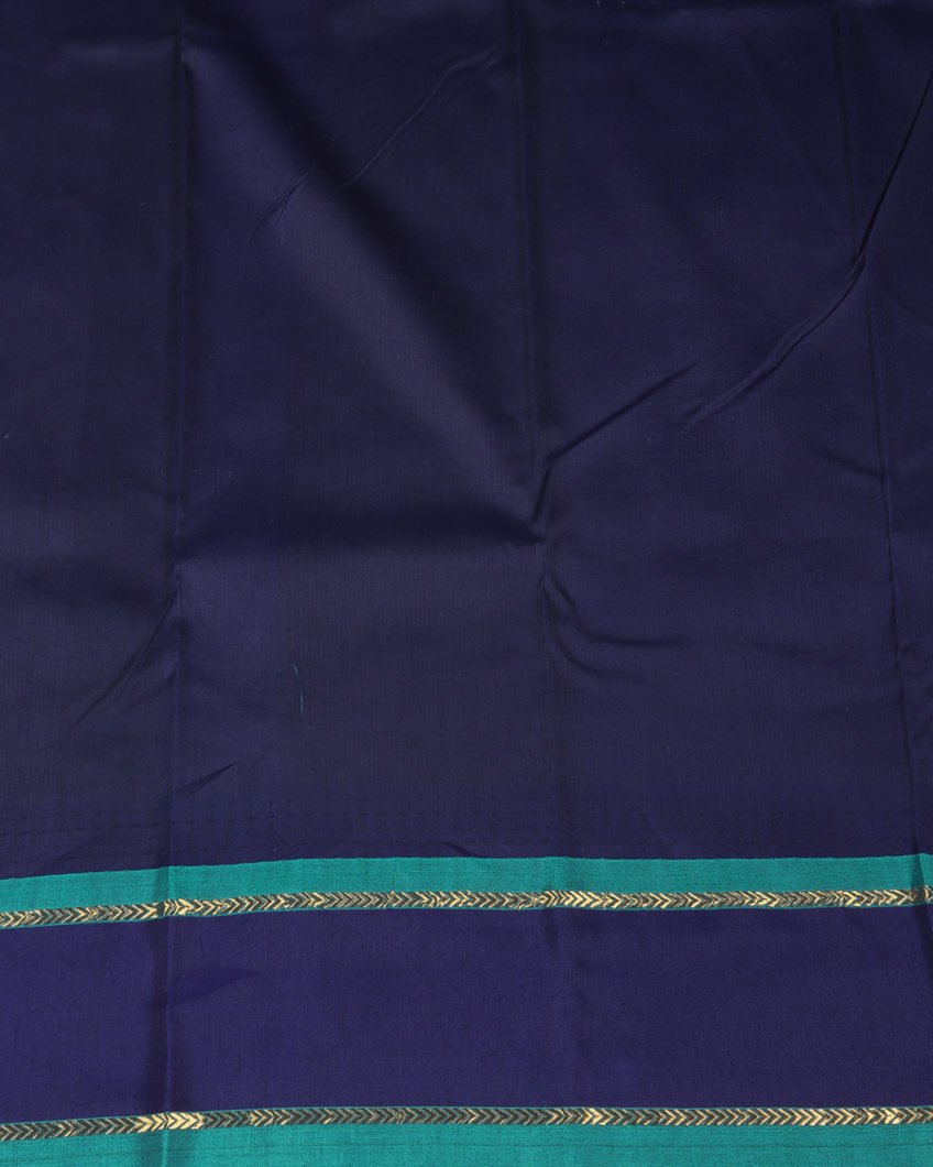 Blue Printed Soft Silk Saree T4242723