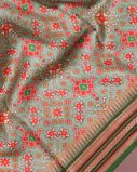 Green Vidarbha Tussar Saree T4243484