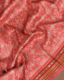 Red Vidarbha Tussar Saree T4243444