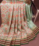 Green Vidarbha Tussar Saree T4243481