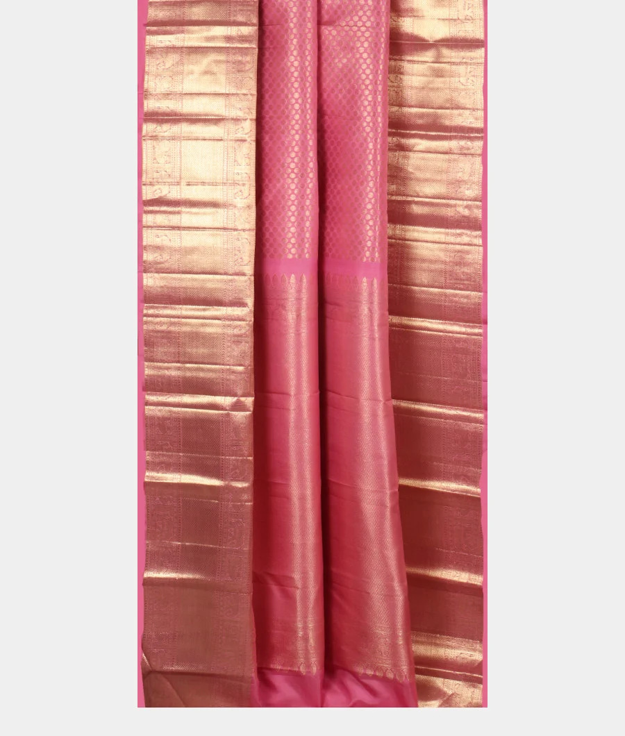 Pink Handwoven Kanjivaram Silk Saree T3052972