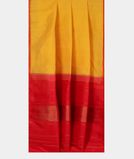 Yellow Handwoven Linen Kanjivaram Silk Saree T1496372
