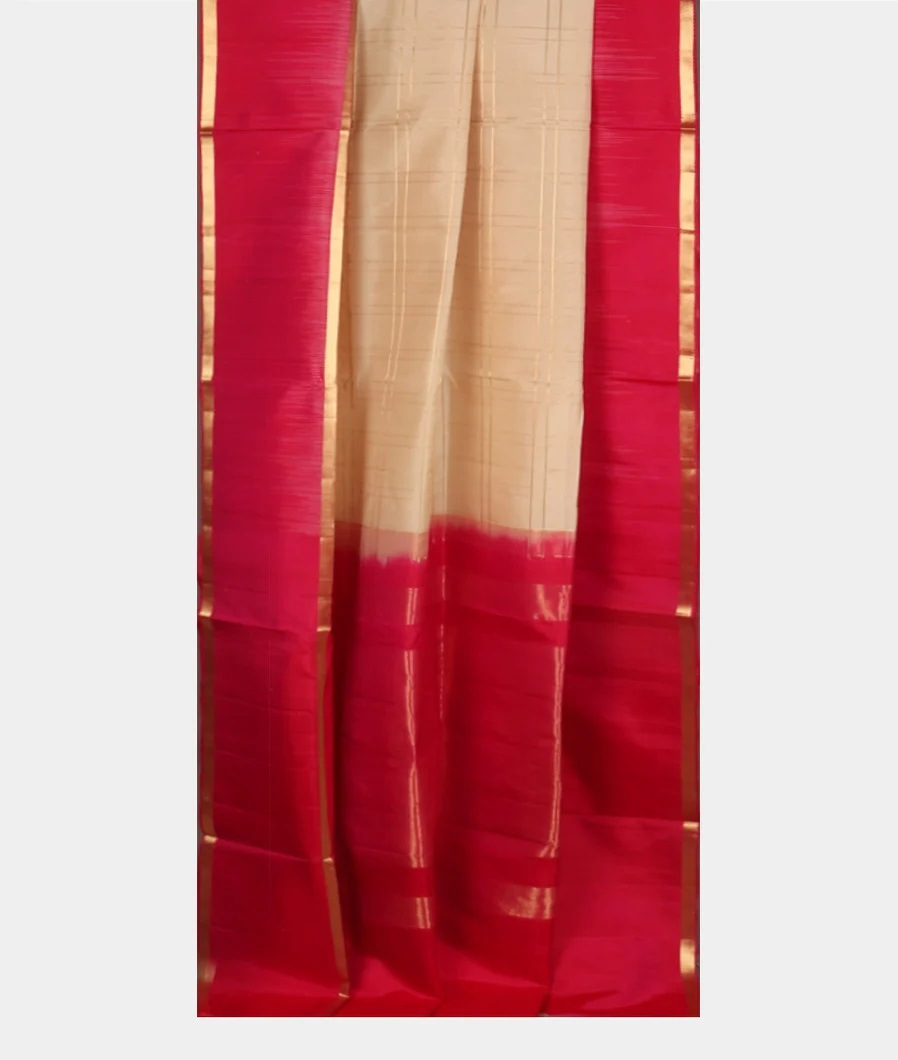 Cream Soft Silk Saree T4106442