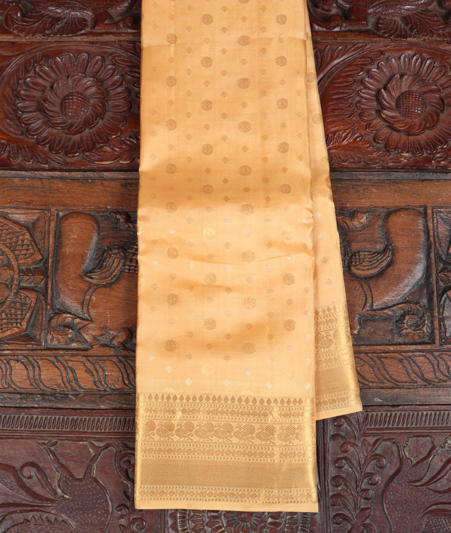 Cream Soft Silk Saree T427509-image