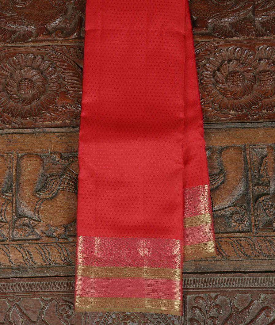 Red Soft Silk Saree T420374-image