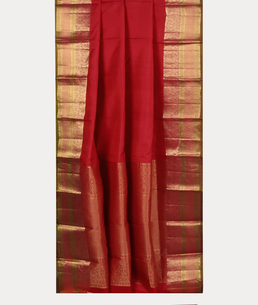 Red Soft Silk Saree T4203742