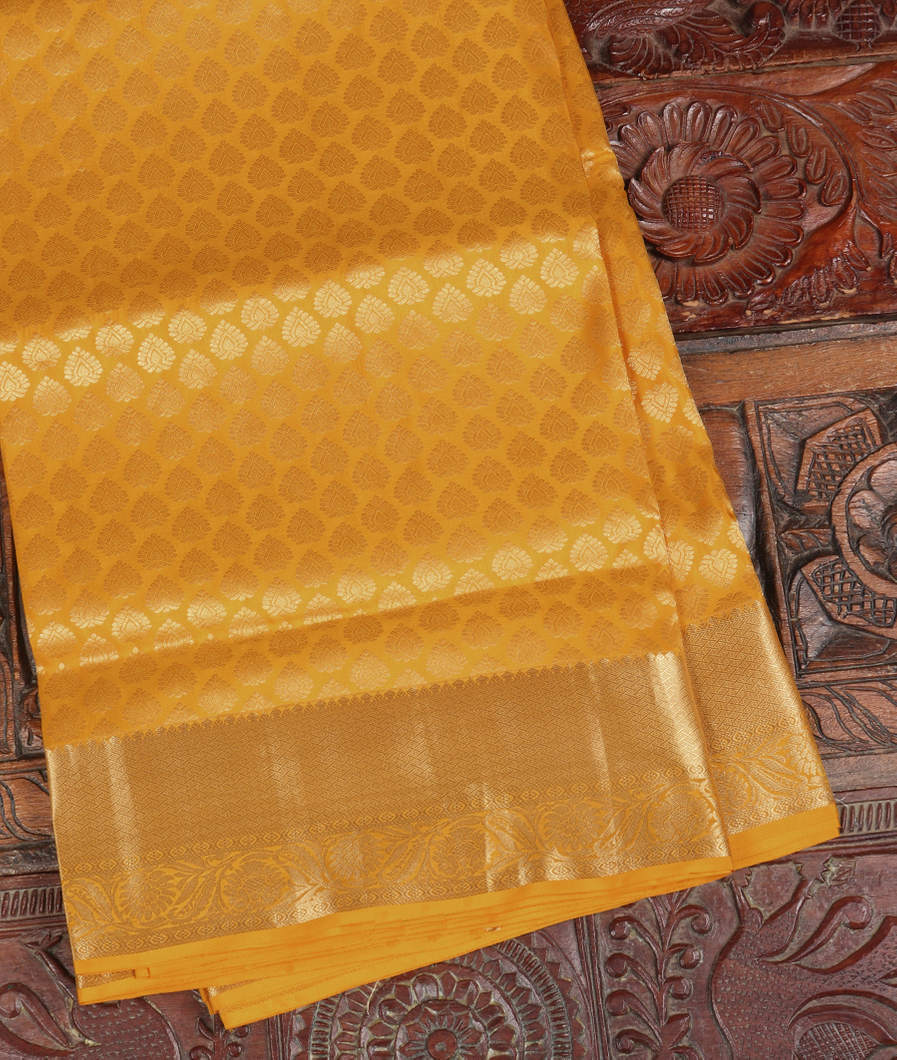 Yellow Soft Silk Saree T424546-image