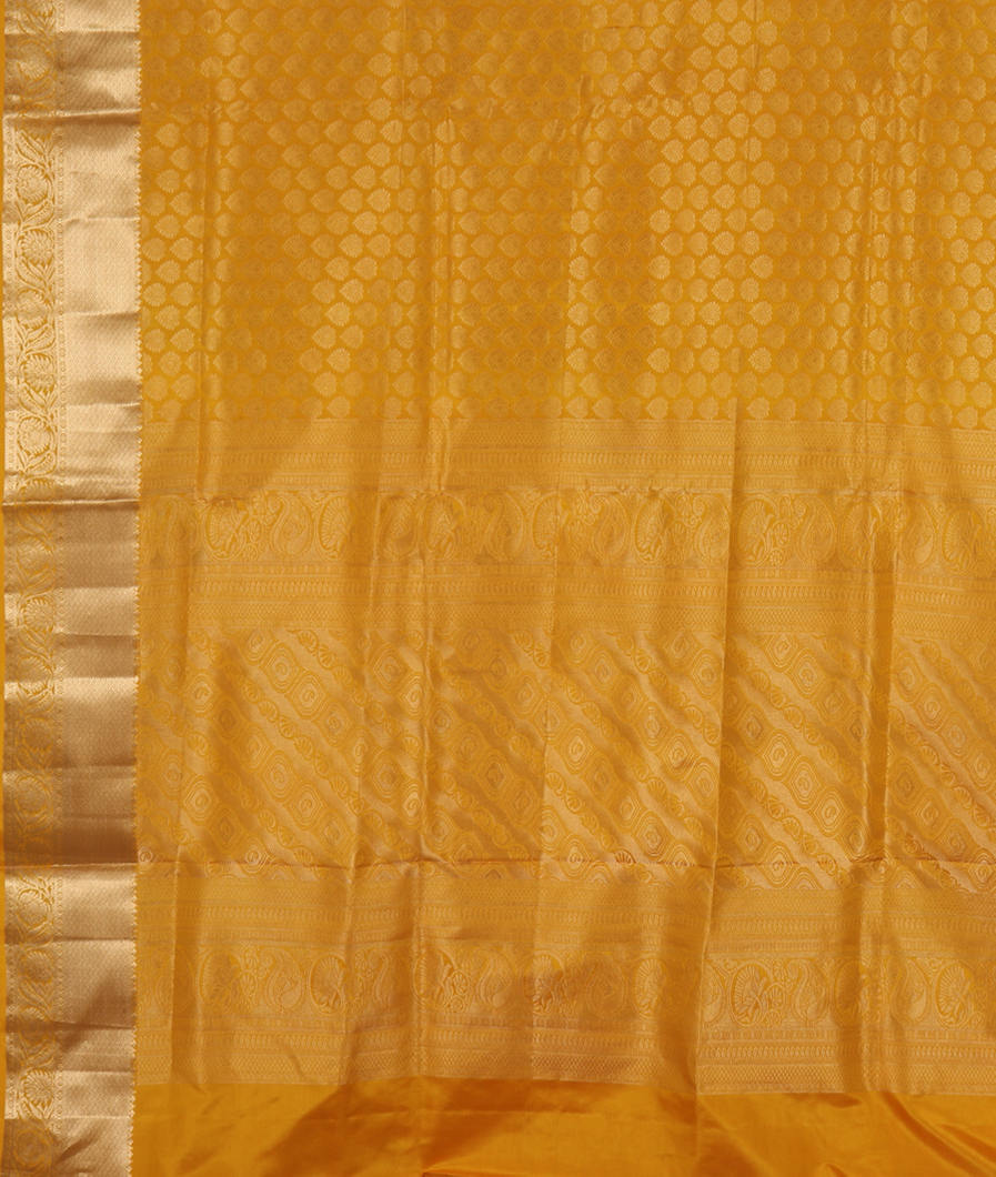 Yellow Soft Silk Saree T4245464