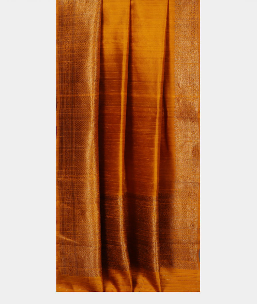 Yellow Banaras Tussar Saree T4252702
