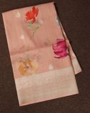 Peach Banaras Kathan Silk Saree T4259831