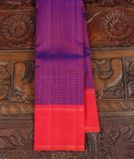 Purple Handwoven Kanjivaram Silk Saree T4258261