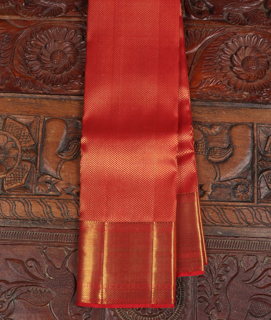 Red Handwoven Kanjivaram Silk Saree T420829-image