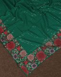 Green Georgette Silk Embroidery Saree T4161651