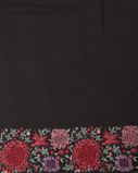 Black Georgette Silk Embroidery Saree T4161643