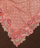 Peach Georgette Silk Embroidery Saree T4161581