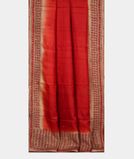 Red Tussar Embroidery Saree T3994132