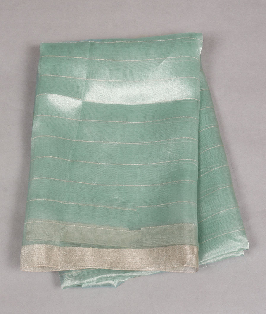 Blue Organza Tissue Blouse T428115-image