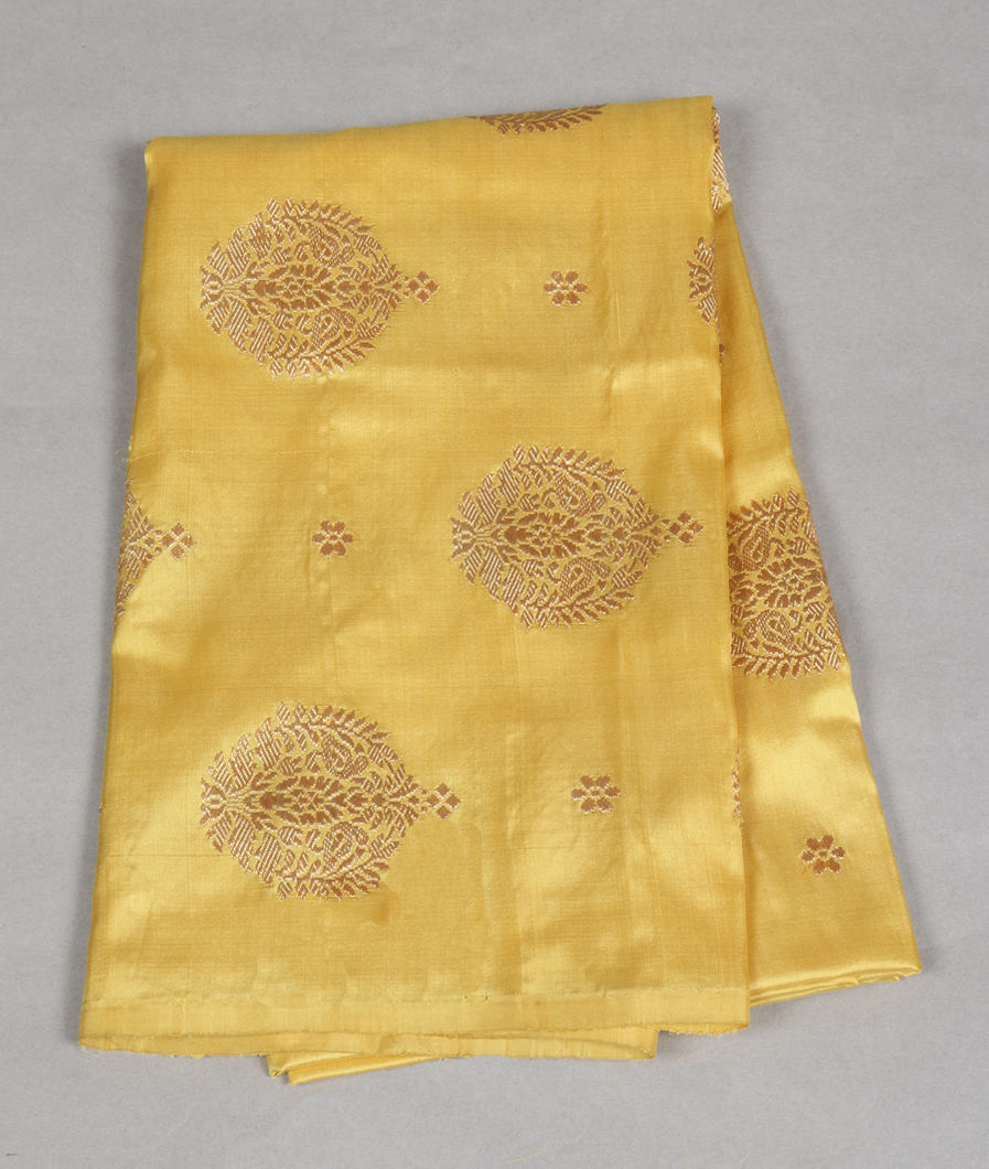 Yellow Handwoven Kanjivaram Silk Blouse T425427-image