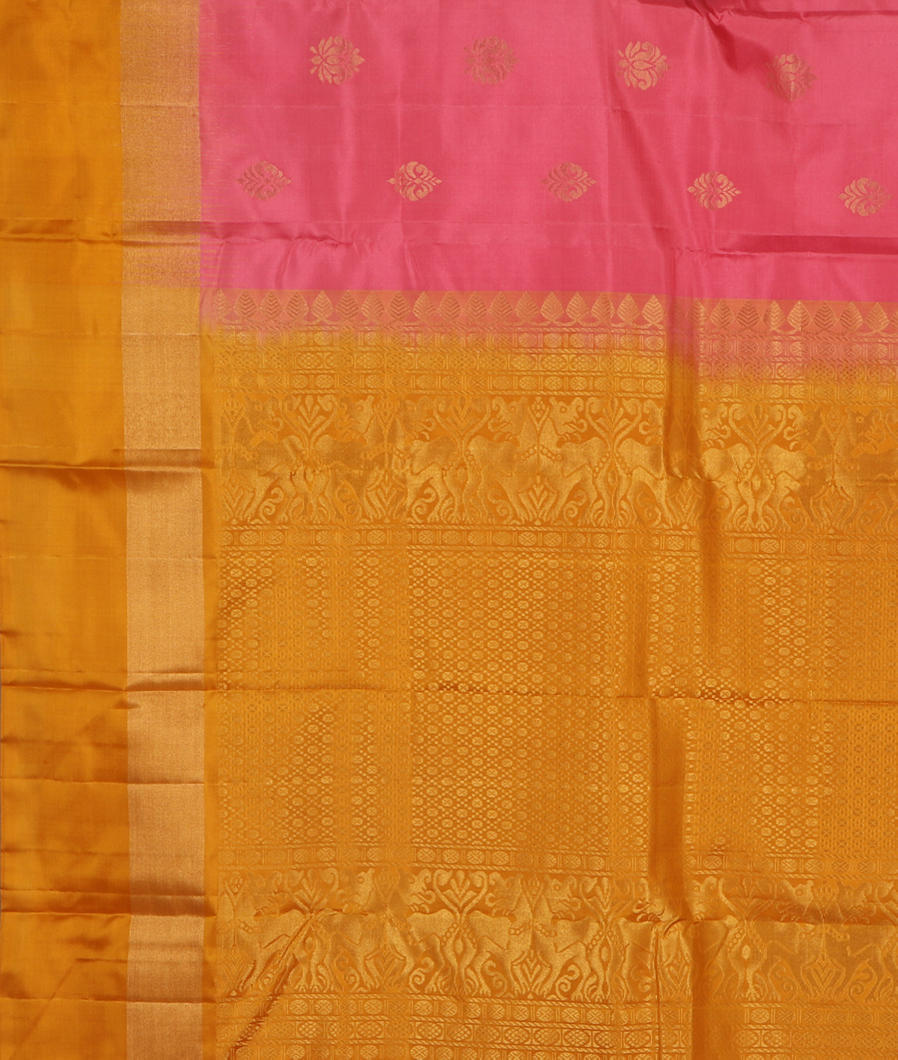 Pink Soft Silk Saree T4211404