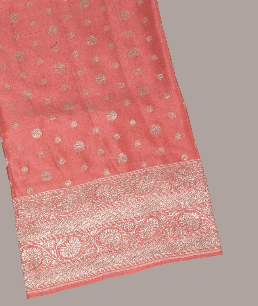 Pink Crepe Silk Saree T424313-image