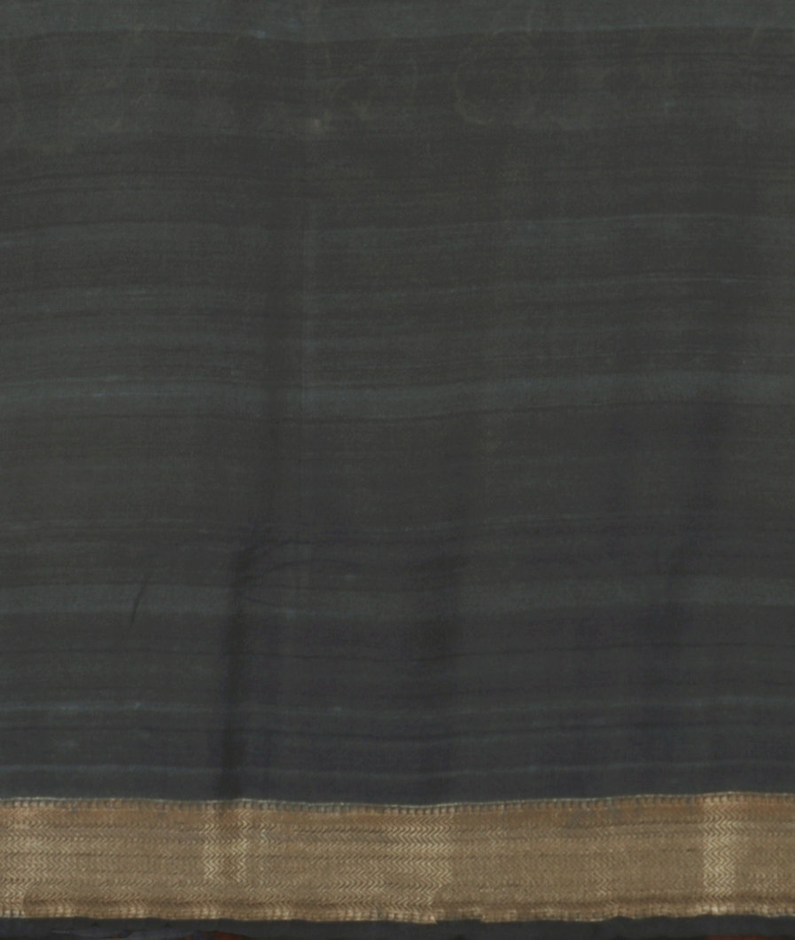 Grey Banaras Tussar Georgette Saree T3796283