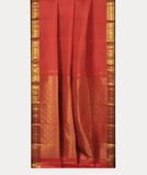 Orangish Pink Soft Silk Saree T3933192