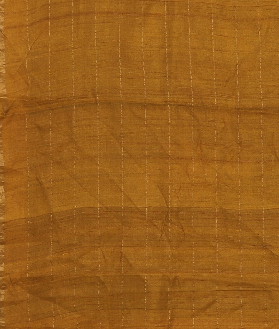 Blue Tussar Printed Saree T4174003