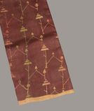 Brown Tussar Embroidery Saree T3990631