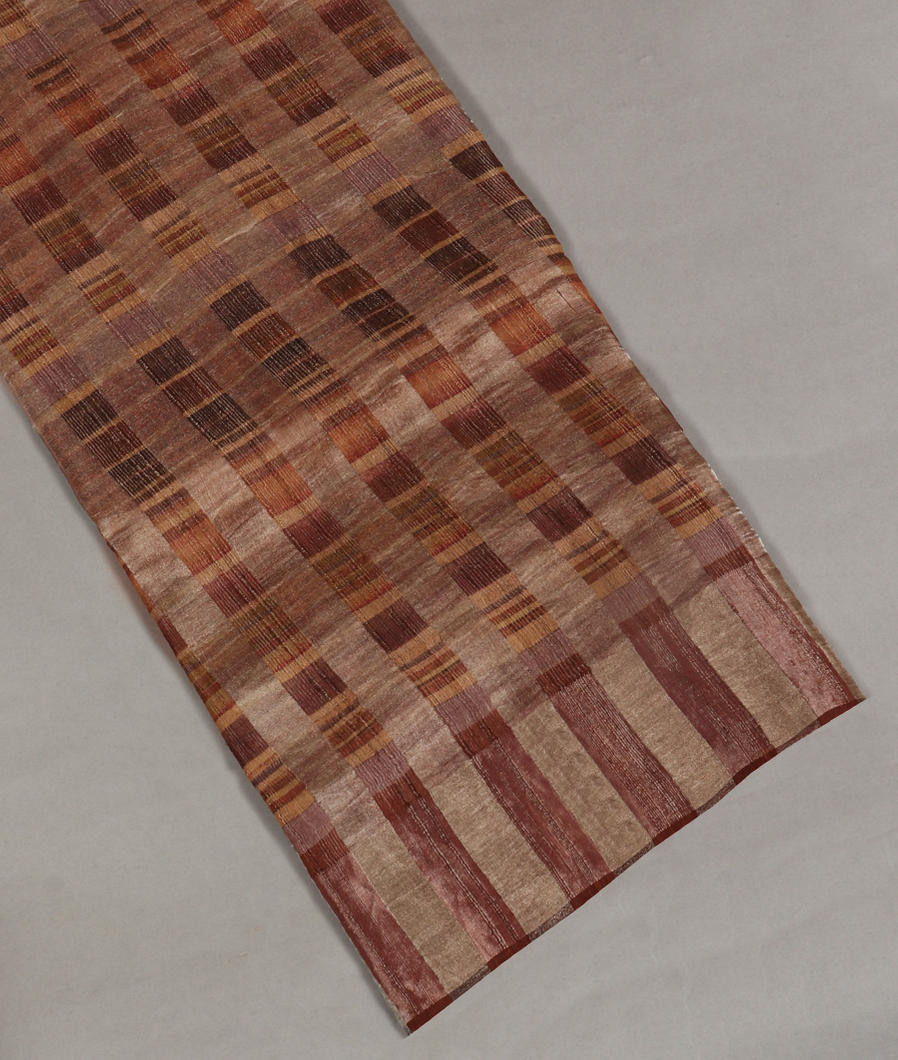 Brown Tissue Tussar Printed Saree T371721-image