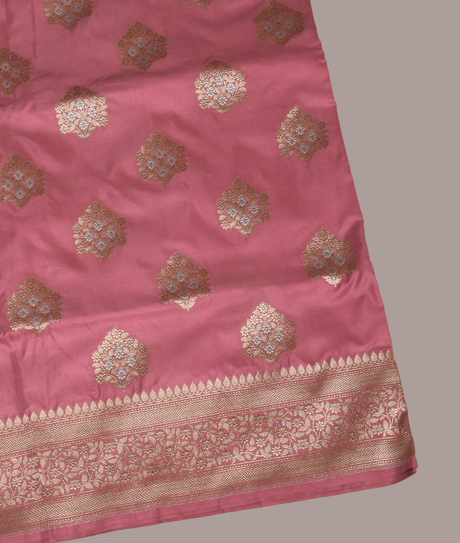Pink Banaras Silk Saree T426195-image