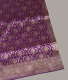 Purple Banaras Silk Saree T4252091