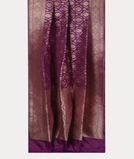 Purple Banaras Silk Saree T4252092