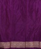 Purple Banaras Silk Saree T4252093